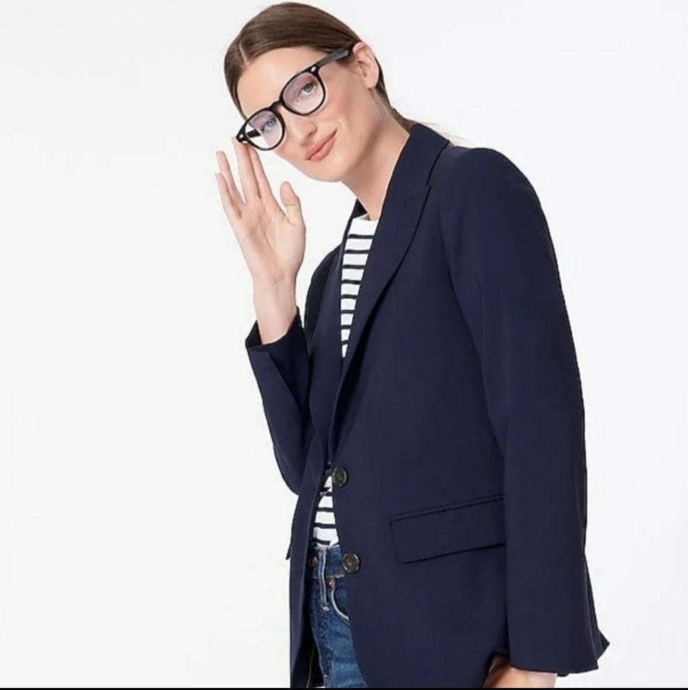 J.Crew Blue Light Blocking Glasses - Round Onyx Black BNWT SO